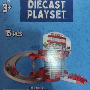 Track with 15 fireman's pieces